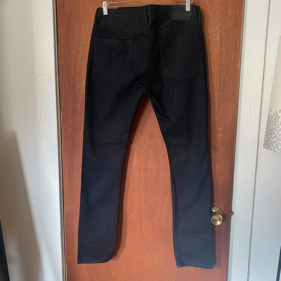 All Saints cigarette jeans size 32x32 dark denim black wash - Picture 4 of 7